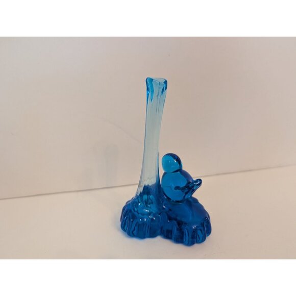 Vintage 1992 Blue Bird of Happiness Figurine With Bud Vase - Picture 3 of 6